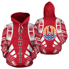 Load image into Gallery viewer, Tahiti All Over Hoodie - Polynesian Tattoo Style