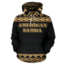 Load image into Gallery viewer, American Samoa All Over Hoodie - Polynesian Gold Version Front
