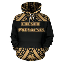 Load image into Gallery viewer, French Polynesia All Over Hoodie - Polynesian Gold Version Front