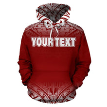 Load image into Gallery viewer, Poly All Over Hoodie - Polynesian Fog Red Custom Style - BN09