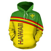 Load image into Gallery viewer, Hawaii All Over Hoodie - Polynesian Curve Version Front