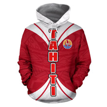 Load image into Gallery viewer, Tahiti All Over Hoodie - Polynesian Impact Version Front