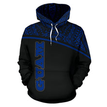 Load image into Gallery viewer, Guam All Over Hoodie - Micronesian Curve Blue Style - BN09
