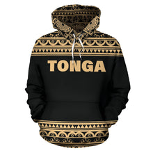 Load image into Gallery viewer, Tonga All Over Hoodie - Polynesian Gold Version Front