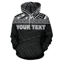 Load image into Gallery viewer, Poly All Over Print Hoodie - Polynesian Black Custom Version - NN9