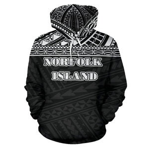 Norfolk All Over Hoodie - Polynesian Black Version Front