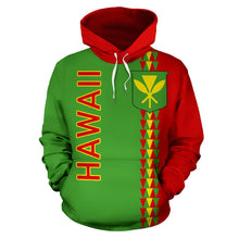 Load image into Gallery viewer, Hawaii All Over Hoodie - Polynesian Straight Version front