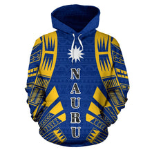 Load image into Gallery viewer, Nauru All Over Hoodie - Polynesian Tattoo Style front