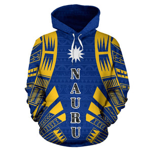 Nauru All Over Hoodie - Polynesian Tattoo Style front