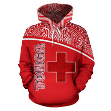 Load image into Gallery viewer, Tonga All Over Hoodie - Polynesian Curve Style - BN09