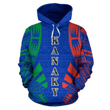 Load image into Gallery viewer, Kanaky New Caledonia All Over Hoodie - Polynesian Tattoo Style front