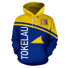 Load image into Gallery viewer, Tokelau All Over Hoodie - Polynesian Curve Version front