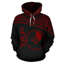 Load image into Gallery viewer, Yap All Over Hoodie - Micronesia Curve Red Style - BN09