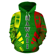 Load image into Gallery viewer, Hawaii All Over Hoodie - Polynesian Tattoo Style front