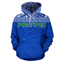 Load image into Gallery viewer, Pohnpei State All Over Hoodie - Federated States Of Micronesia font