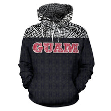 Load image into Gallery viewer, Guam All Over Hoodie - Polynesian Black Version - BN09