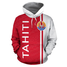 Load image into Gallery viewer, Tahiti All Over Hoodie - Polynesian Straight Version - BN04