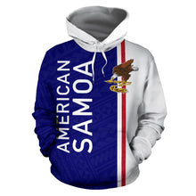 Load image into Gallery viewer, American Samoa All Over Hoodie - Polynesian Straight Version front