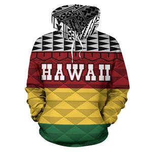 Hawaii All Over Hoodie - Kanaka Maoli Version - BN04