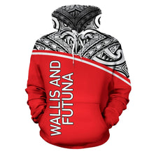 Load image into Gallery viewer, Wallis and Futuna All Over Hoodie - Polynesian Curve Version - BN09