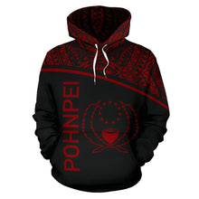 Load image into Gallery viewer, Pohnpei All Over Hoodie - Micronesia Curve Red Style - BN09