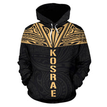 Load image into Gallery viewer, Kosrae All Over Hoodie - Gold Neck Style front
