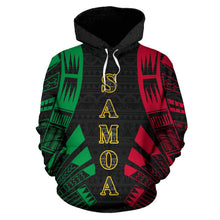 Load image into Gallery viewer, Samoa All Over Hoodie - Tattoo Style font
