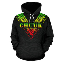 Load image into Gallery viewer, Chuuk All Over Hoodie - Reggae Color Sailor Style font