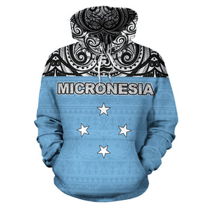 Federated States of Micronesia All Over Hoodie - Polynesian Hoodie Style Front