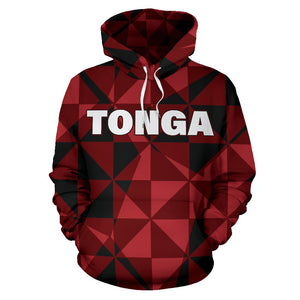 Tonga All Over Hoodie - Pattern Style Front