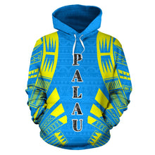 Load image into Gallery viewer, Palau All Over Hoodie - Polynesian Tattoo Style front