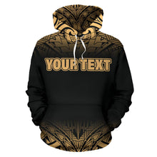 Load image into Gallery viewer, Poly All Over Hoodie - Polynesian Fog Gold Custom Style - BN09