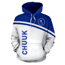 Load image into Gallery viewer, Chuuk All Over Hoodie - Curve Version font