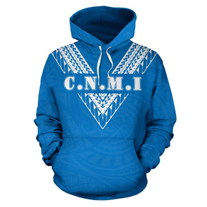 Northern Mariana Islands All Over Hoodie - Polynesian Style Front