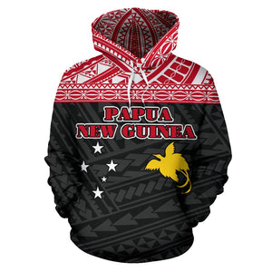 Papua New Guinea All Over Hoodie - Polynesian Hoodie Style FRONT