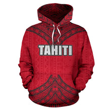 Load image into Gallery viewer, Tahiti All Over Hoodie - Polynesian Royal Style Front
