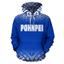 Load image into Gallery viewer, Pohnpei All Over Hoodie - Blue Fog Style - BN09