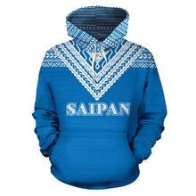 Load image into Gallery viewer, Saipan All Over Hoodie - Blue Version font