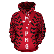 Load image into Gallery viewer, Papua New Guinea All Over Hoodie - Polynesian New Tattoo front