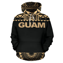 Load image into Gallery viewer, Guam All Over Hoodie - Polynesian Gold Version Front