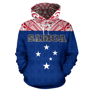 Samoa All Over Hoodie - Polynesian Hoodie Style Front