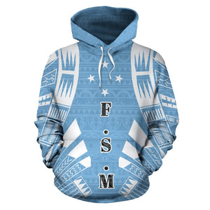 Seal Of The Federated States Of Micronesia All Over Hoodie - Polynesian Tattoo Style front