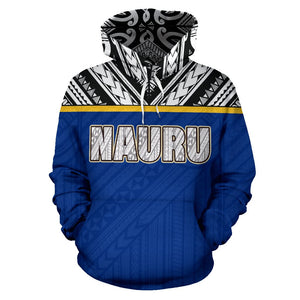 Nauru All Over Hoodie - Polynesian Hoodie Style front