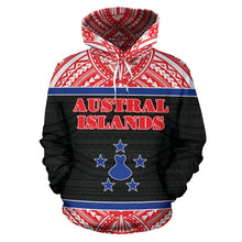 Load image into Gallery viewer, Austral Islands All Over Hoodie - Polynesian Hoodie Style Front