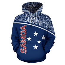 Load image into Gallery viewer, Samoa All Over Hoodie - Polynesia Curve Style - BN09