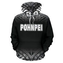 Load image into Gallery viewer, Pohnpei All Over Hoodie - Black Fog Style - BN09