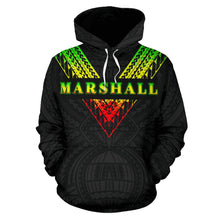 Load image into Gallery viewer, Marshall Islands All Over Hoodie - Reggae Color Sailor Style font