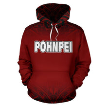 Load image into Gallery viewer, Pohnpei All Over Hoodie - Red Fog Style - BN09