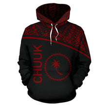 Load image into Gallery viewer, Chuuk All Over Hoodie - Micronesia Curve Red Style - BN09