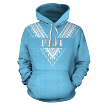 Load image into Gallery viewer, Fiji All Over Hoodie - Flag Color Sailor Style font